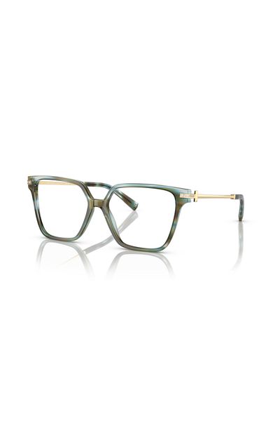 Tiffany Woman Square Eyeglasses- Tf 2234b - Lense Size:52mm - Ocean Turquoise