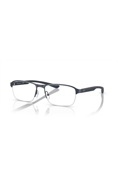 Armani Exchange Man Pillow Eyeglasses- Ax 1061 - Lense Size:57mm - Matte Blue