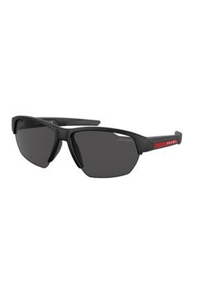 Prada Linea Rossa Man Irregular Sunglasses- Ps 03ys - Lense Size:64mm - Matte Black