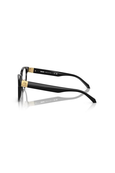 Versace Woman Square Eyeglasses- Ve 3360d - Lense Size:54mm - Black