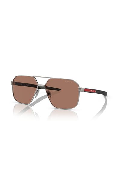 Prada Linea Rossa Sunglasses Model S;;55ws, 60, 5av, 50a Brown For Male