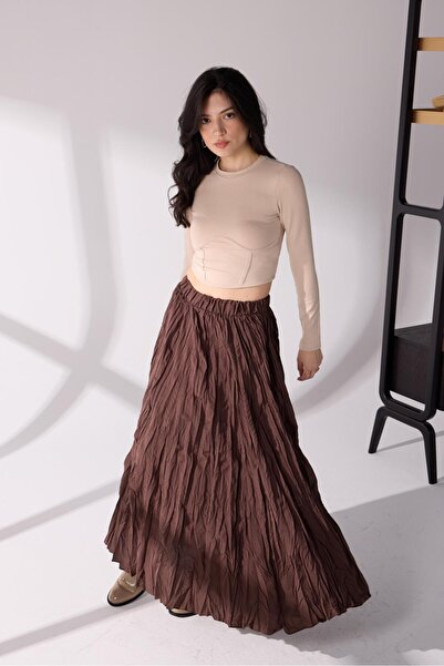 KASSEL Korse Detaylı Bluz Bej