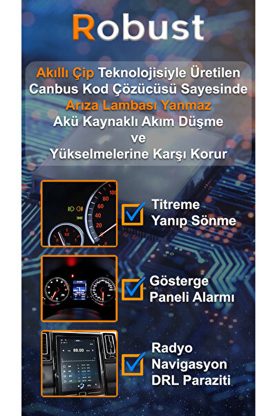 ROBUST Yeni Nesil* Pro Lumınar H11 Led Xenon 12.000 Lumen 60 Watt Csp 12v-24v Uyumlu Kısa Tıp