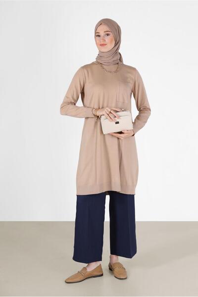 Alvina POCKET DETAIL BASIC KNITWEAR TUNIC 42003