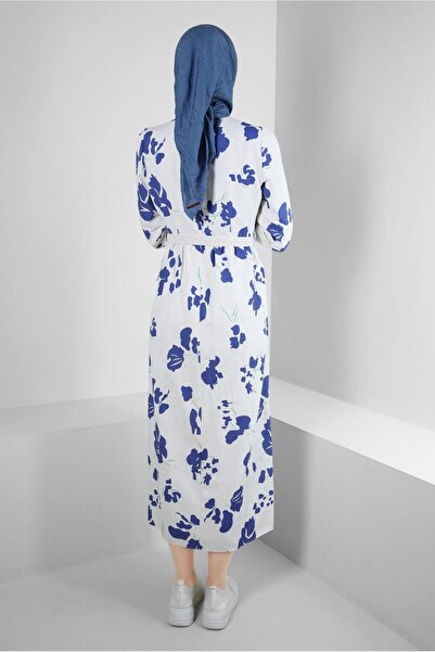 Alvina PATTERNED BUTTON DETAILED DRESS 43781