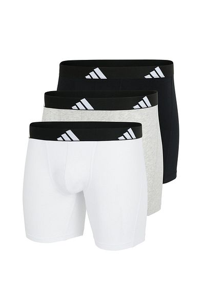 adidas Herren Boxershorts, 3er Pack - Boxer Briefs, Active Flex Cotton, Logo
