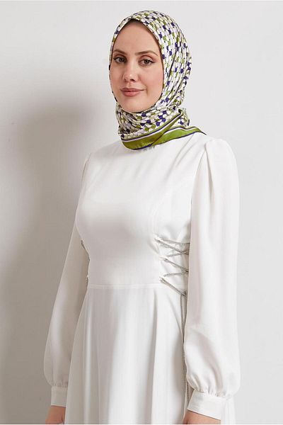 Alvina Alvi̇na Patterned Scarf 8524