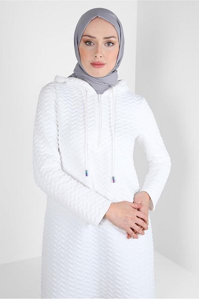 Alvina HOODED QUILTED TUNIC 44364