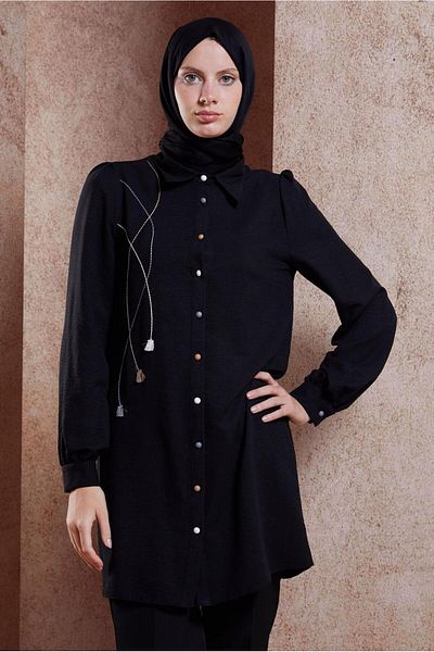 Alvina Hijab Tassel Detailed Tunic - 44591