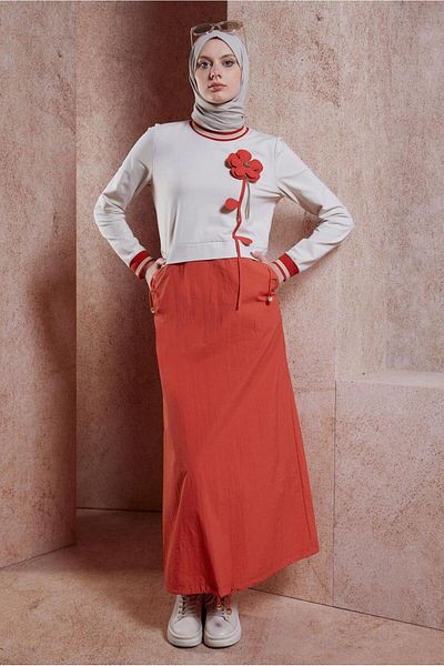 Alvina Βαμβακερό Φόρεμα Hijab - 44514