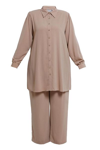 Alvina Σετ με παντελόνι Plus Size - Μοντέλο 20519