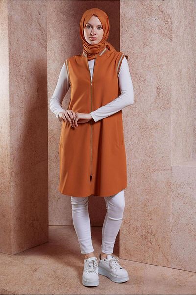 Alvina Vest 44661 - Zippered Design