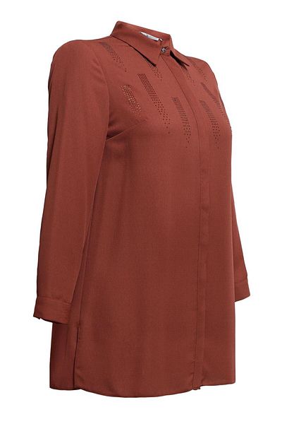 Alvina Large Size Stone Detailed Tunic 20397