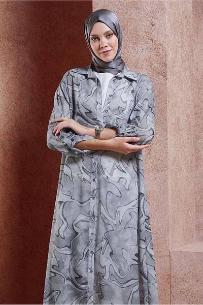 Alvina 44786 Model Patterned Tunic