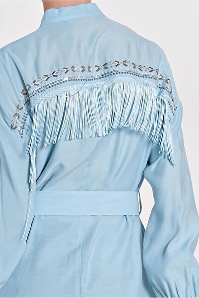 Alvina Birded Tunic with Tassel Details on the Back 4473