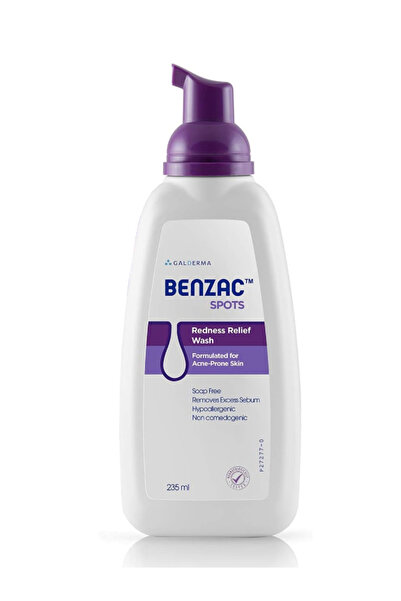 Benzac Spots بنزاك سبوت  غسول للوجه مخفف للاحمرار خصيصا للبشرة المعرضة لحب الشباب235مل