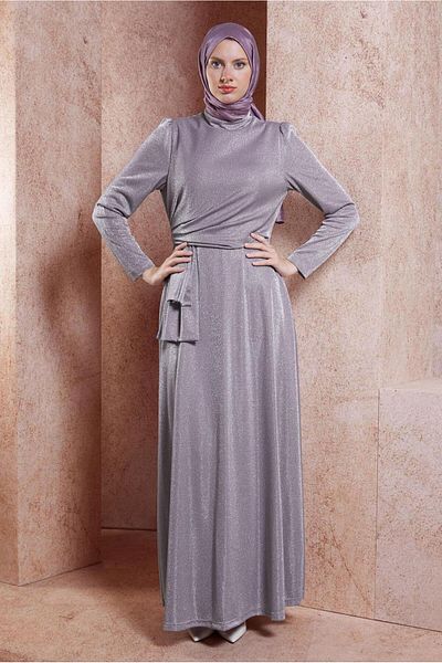 Alvina 50430 Model Glittery Testetür Evening Dress