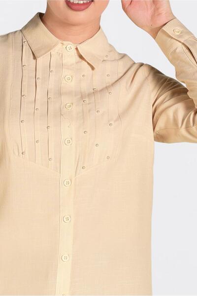 Alvina Bead Detailed Buttoned Tunic 4369