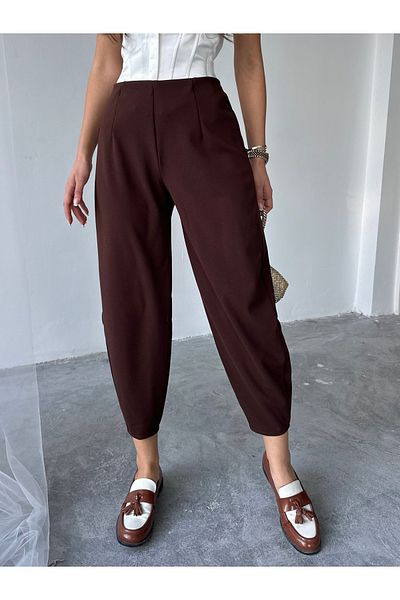 NOA LİNE Scuba Crepe Fabric Shalwar Model Balloon Pants