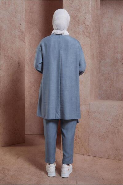 Alvina Bicycle Collar Trousers Suit 44436