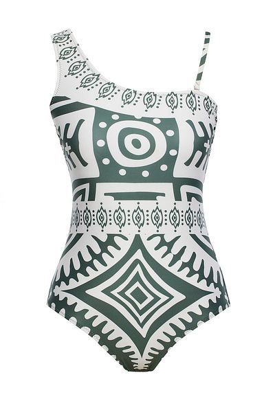 SAILOR moda One Shoulder Pareo Swimsuit