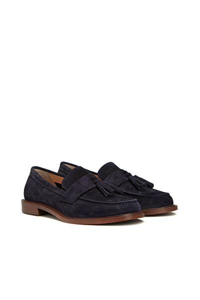 Dıvarese Lacivert Kadın Süet Loafer