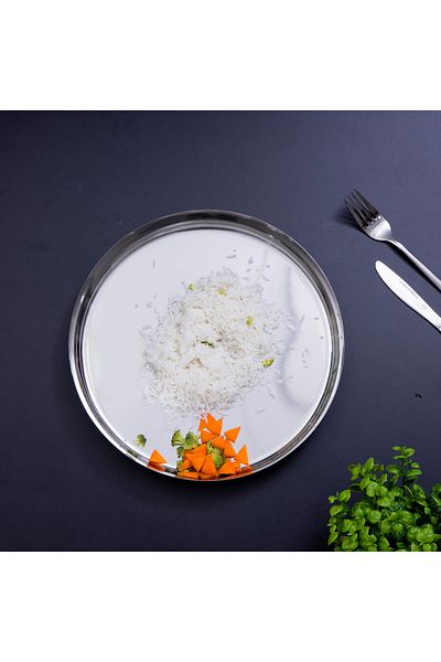 ROYALFORD 11-inch Stainless Steel Thali Plate
