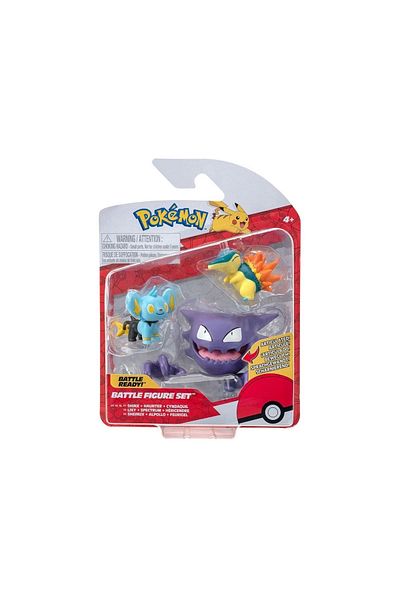 NECO TOYS POK 95155-R مجموعة شخصيات بوكيمون باتل مكونة من 3 قطع