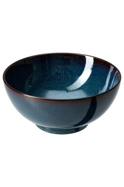 IKEA GLADELIG Bowl, Blue, 19 cm – Durable Stoneware, Unique Glaze, Scratch-Resistant, Microwave