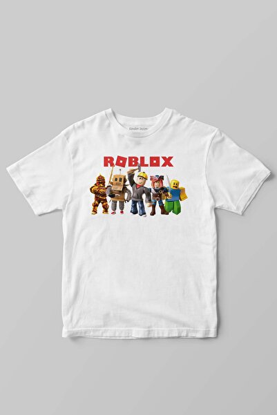 Kendim Seçtim Tricou alb unisex pentru copii Roblox Game World Tricou imprimat