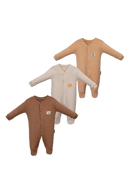 Necix's 241012 Malta Armalı Bebek 3'lü Tulum