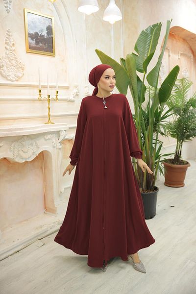 Nissra Ankanoor Maroon Mevlana Abaya Anka255002