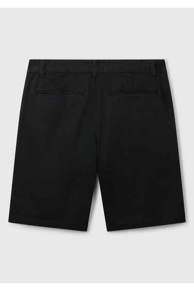 United Colors of Benetton Ανδρική μαύρη βερμούδα Chino