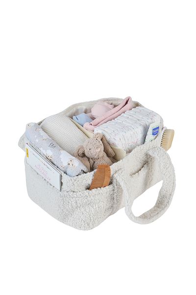 Lucina Plush Diaper Caddy - Vera Mother Baby Care Organizer