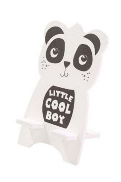 Generic Korean-style Cute Cartoon Wooden Mobile Stand - Panda