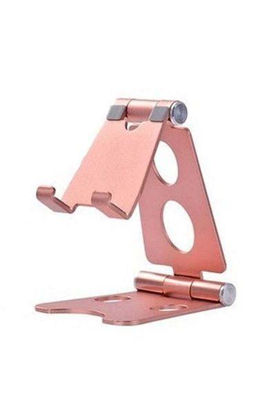 Generic Foldable Metal Mobile Stand MS34 - Pink