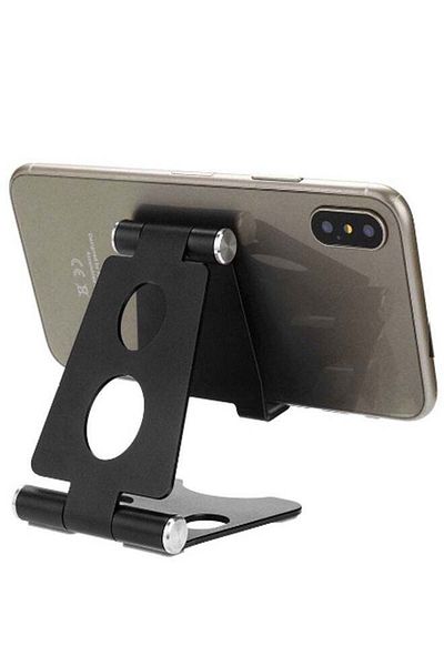 Generic Foldable Metal Mobile Stand MS34 - Black