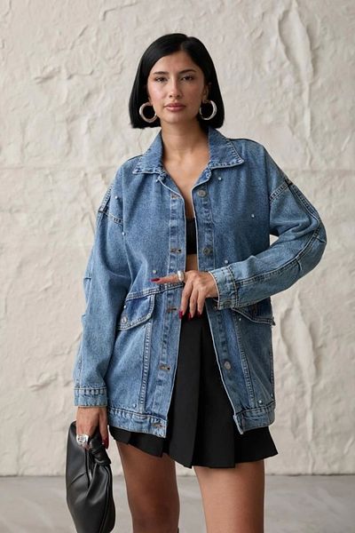 Butik Blue Jeans Jacket with Stones