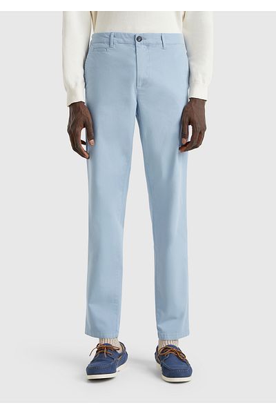United Colors of Benetton Men's Light Blue Slim Fit Chino Trousers