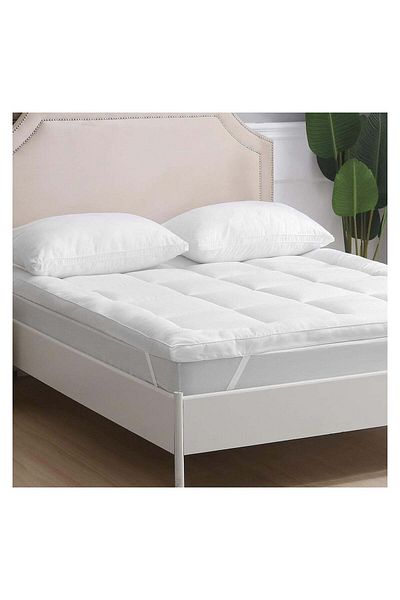 Comfy SOFT WHITE MATTRESS TOPPER HOTEL QUALITY 200 x 200 x 7 CM WITH FIBER FILLING