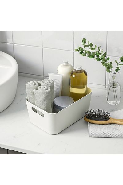 IKEA UPPDATERA White Box - 24x17 cm, Sturdy Storage Solution for Home and Office