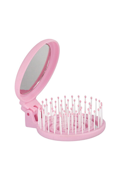PROCO Beauty Makaron Saç Fırçası-Üç Boyutlu 3D Esnek Aynalı Çanta Boy Saç Fırçası-Compact Detangler
