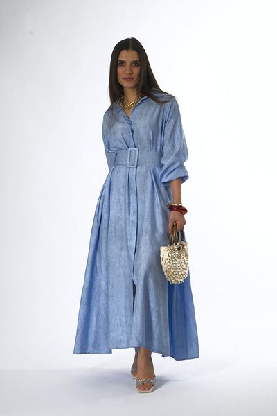 ABBRA Rochie de damă cu buzunare și curea
