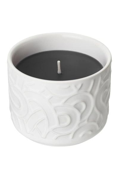 IKEA SÖTRÖNN Scented Candle, Red Berries & Vanilla, 25 hr – White Ceramic Jar, Cozy Fragrance,