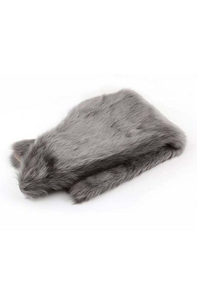 Comfy Super Soft Faux Sheep Skin Chair Cover wool Grey 60 × 90cm