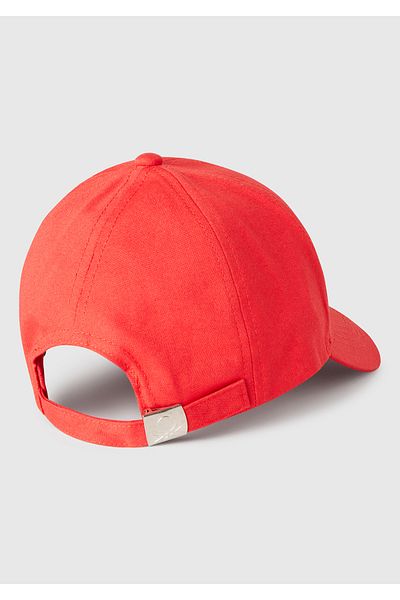 United Colors of Benetton Boy's Red Front Logo Printed Cap Hat