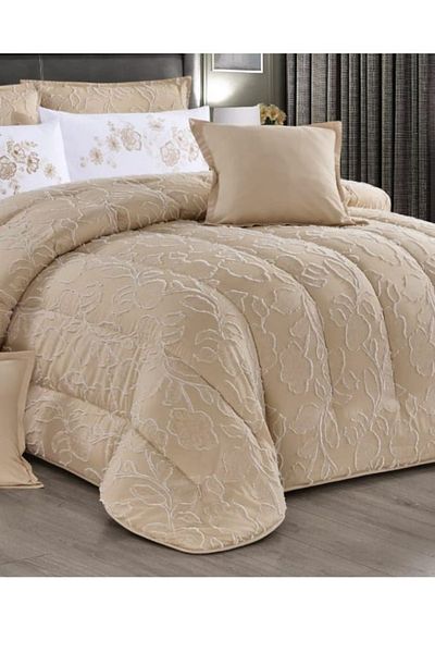 Moon Luxury Embroidered Jacquard Bedspread, 4 Pieces, 220x170cm, 200x120+35cm, 78x50+5cm, 78x50cm, 6kg