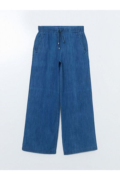 LC Waikiki Pantaloni de damă Wideleg cu talie elastică