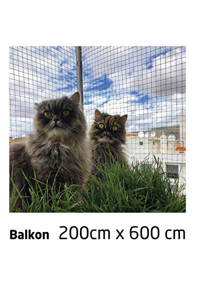WINBLOCK Pets Balkonlar Için Kedi Güvenlik Ağı 200cm X 600cm