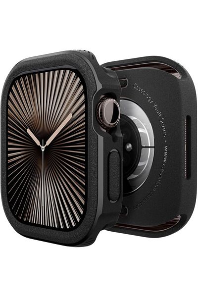 caseology Vault designed for Apple Watch Series 10 (46mm) case cover (2024) - Matte Black